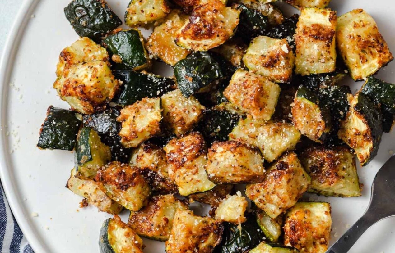 Air Fryer Zucchini with Parmesan