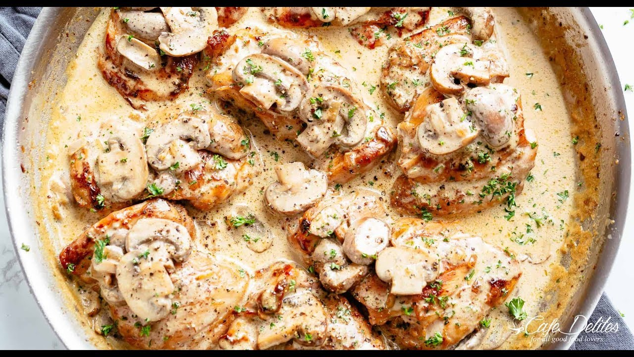 Keto creamy garlic mushroom chicken. My Keto 