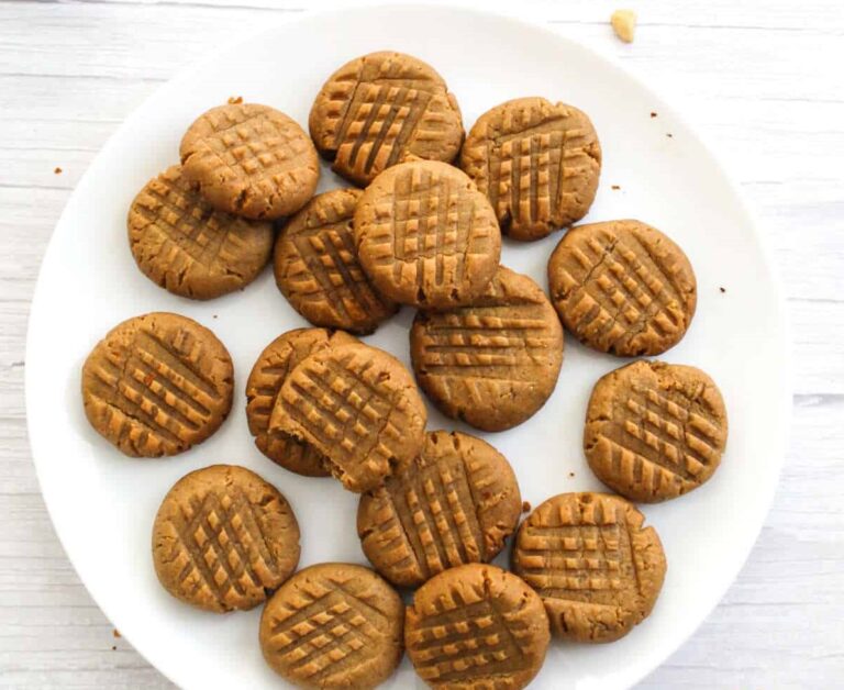 Keto 3 Ingredient Peanut Butter Cookies - My Keto Web