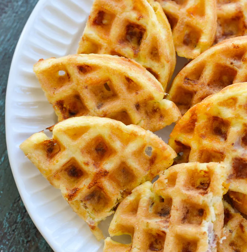 Ham and Cheese Chaffles