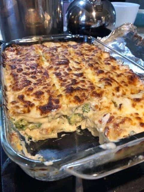 Easy Keto Chicken Broccoli Lasagna Recipe