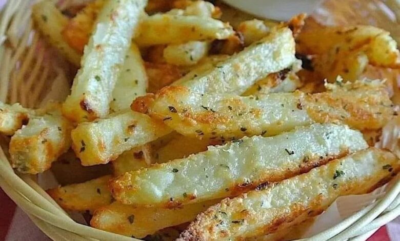 Air Fryer Garlic Parmesan Keto Fries Recipe🤤