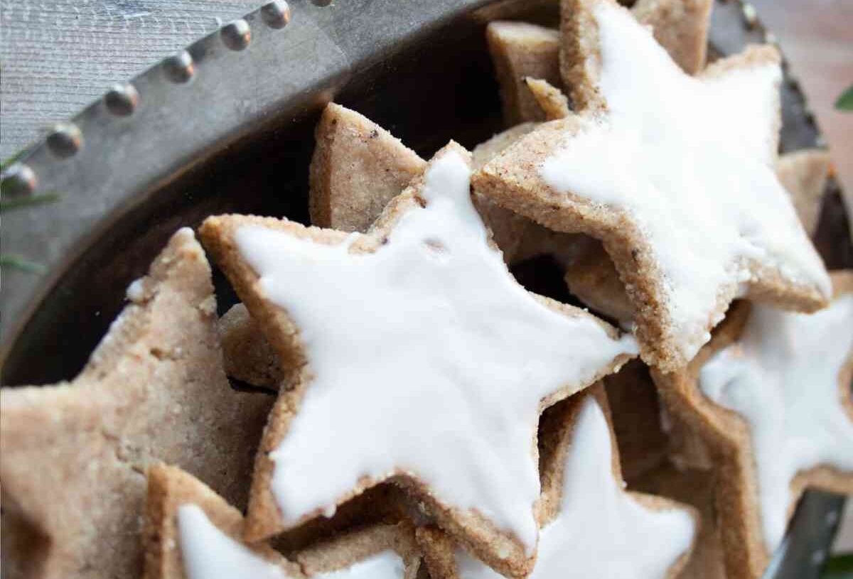 Sugar-Free Cinnamon Stars Christmas Cookies