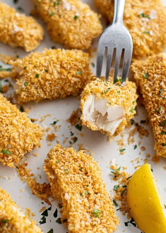 Oven Baked Fish Fingers
