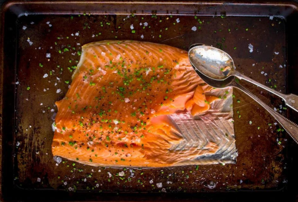 Steamed Salmon in the Oven