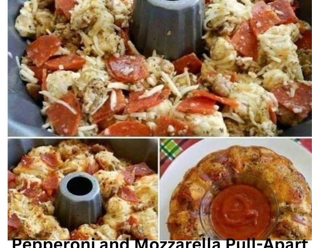 Pepperoni and Mozzarella Pull-Apart Bread