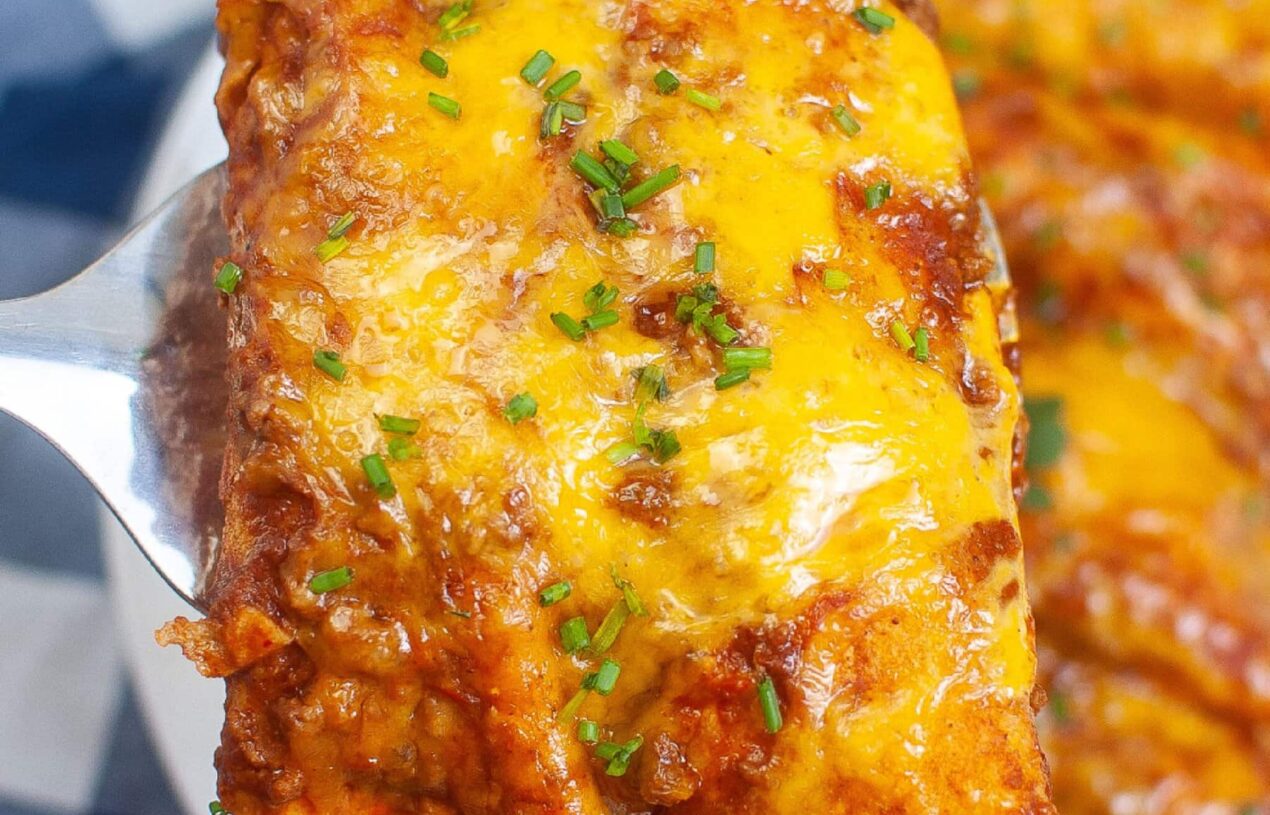 Air Fryer Enchiladas with Beef Filling