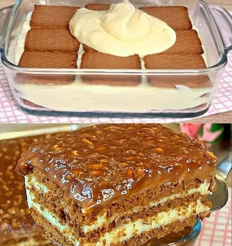 NO-BAKE COOKIE CAKE