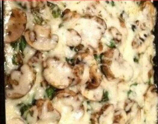Chicken Spinach and Mushroom Low Carb Oven Dish