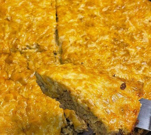 Low Carb Crustless Taco Pie recipe