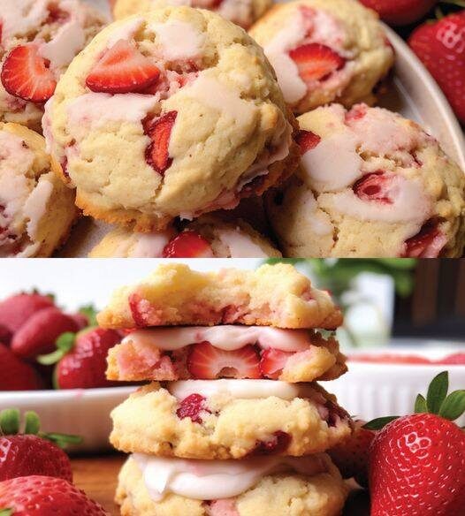 Keto Strawberry Cream Cheese Cookies