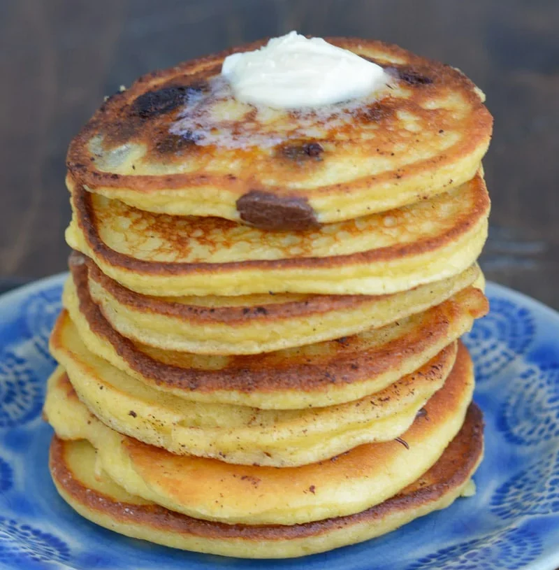 Keto Chocolate Chip Pancakes