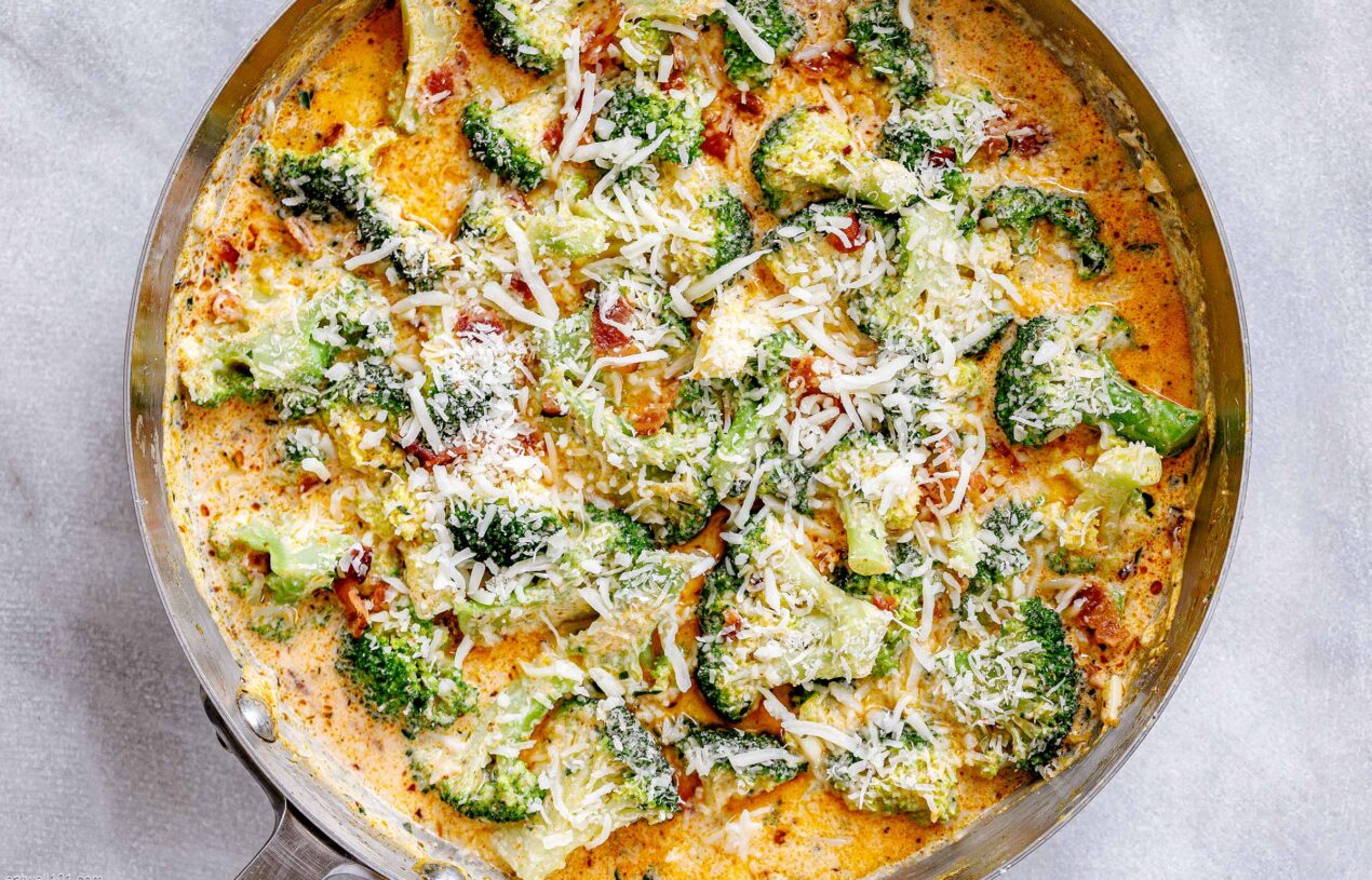 Creamy Garlic Parmesan Broccoli