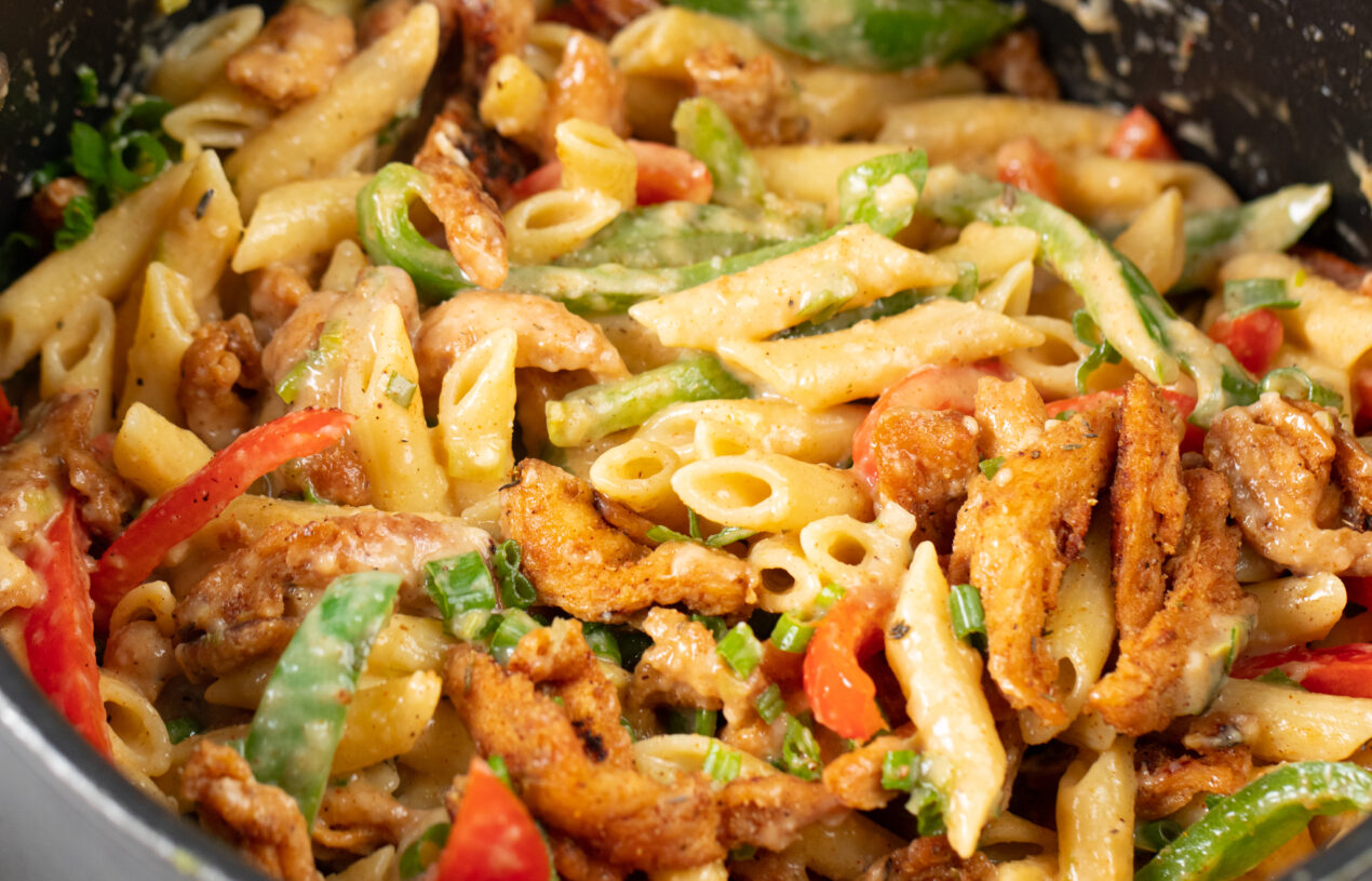 Rasta pasta with broccoli