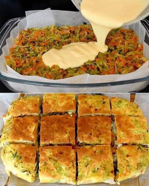 Cabbage and Chickpea Pie