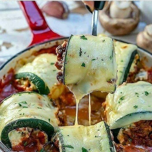 Zucchini Lasagna Roll-Ups