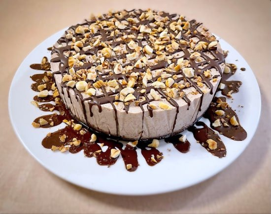 Vegan Keto Chocolate Hazelnut Tofu Cheesecake Recipe