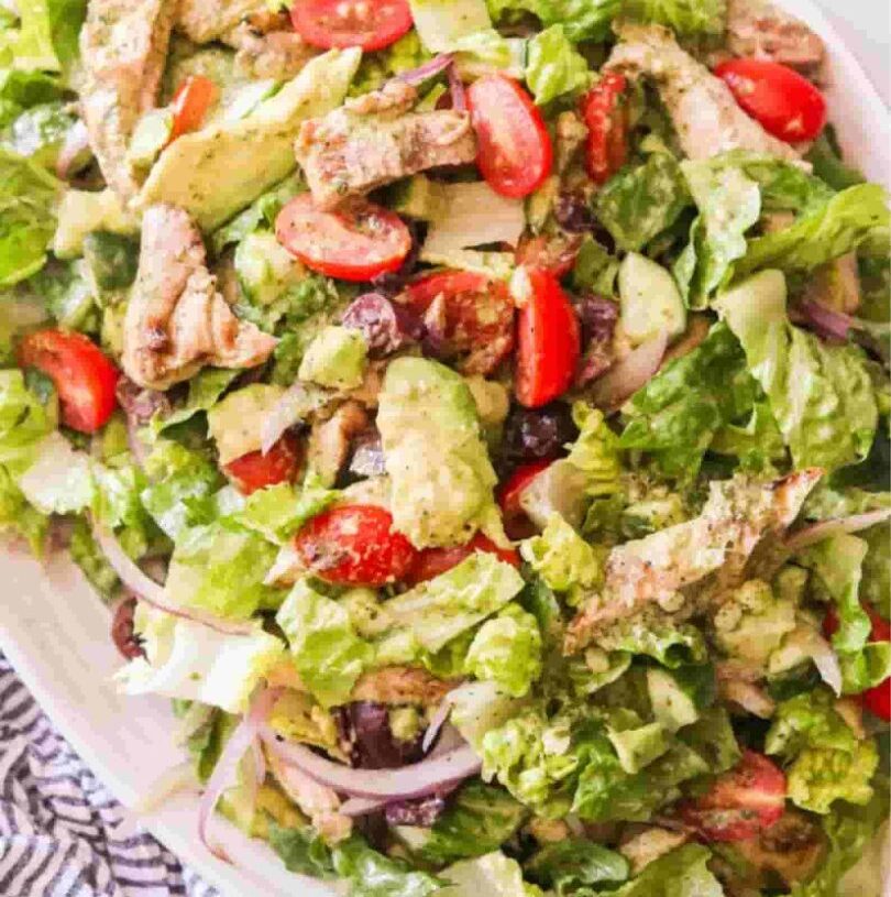 Keto Mediterranean Chicken Salad