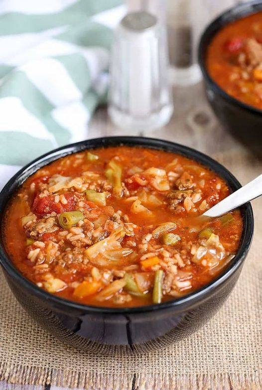 Crock Pot Stuffed Pepper Soup Recipe