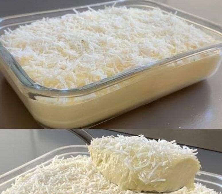 Coconut and Sweetened Milk Dessert in 15 Minutes