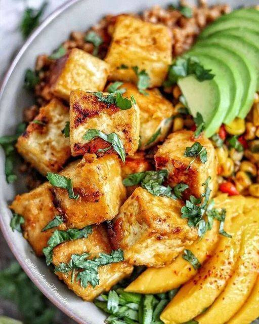 Mango Habanero Tofu