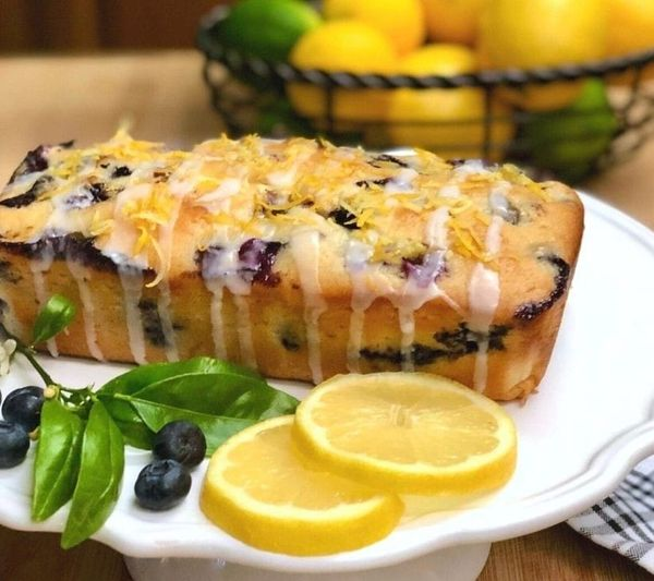 Vegan Lemon Blueberry Bread