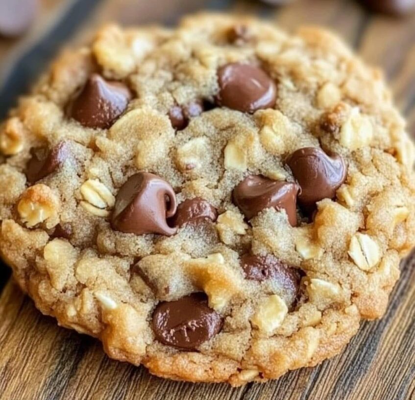 Soft Oatmeal Chocolate Chip Cookies