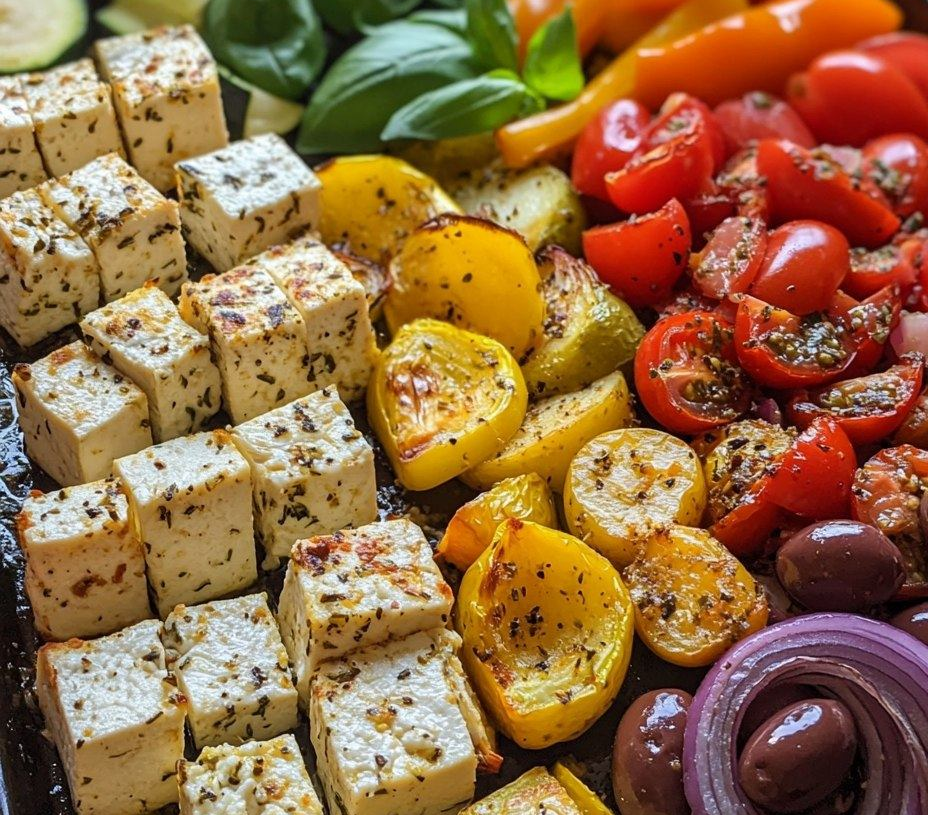 Vegan Greek Sheet Pan Dinner