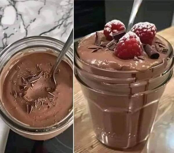 High Protein Cottage Cheese Chocolate Mousse Jars