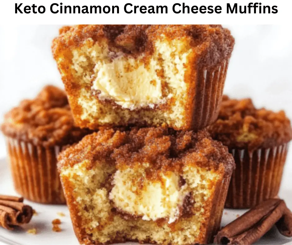 Keto Cinnamon Cream Cheese Muffins