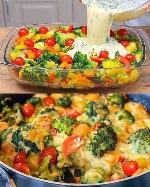 Broccoli and Baby Greens Casserole