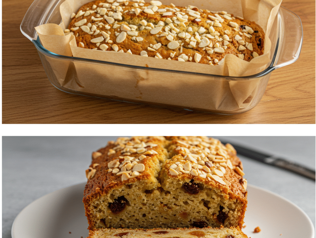 🍞✨ High-Protein Almond & Fruit Loaf