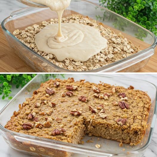 Banana Protein Baked Oatmeal
