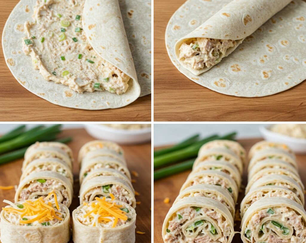 Creamy Tuna Salad Pinwheels High Protein