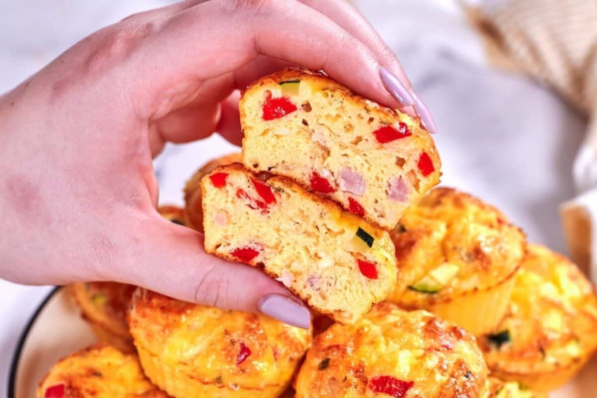 High Protein Cottage Cheese Egg Muffins