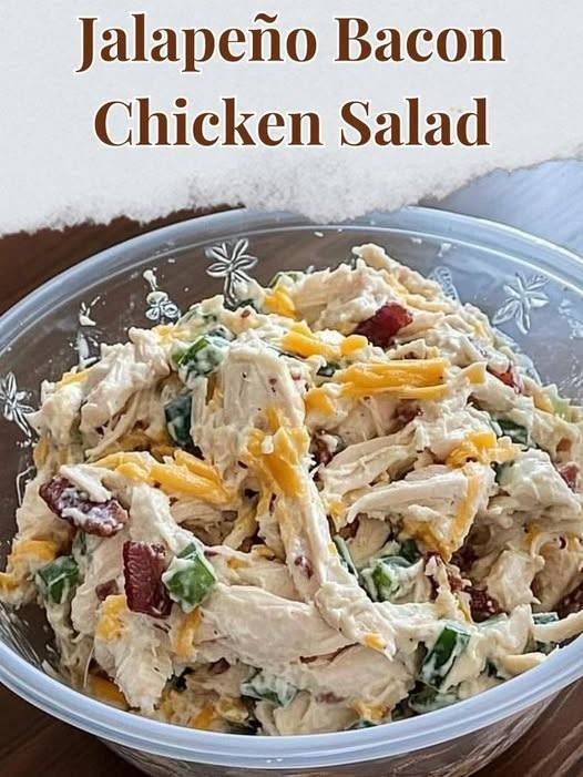 Jalapeno Bacon Chicken Salad High Protein Low Carbs