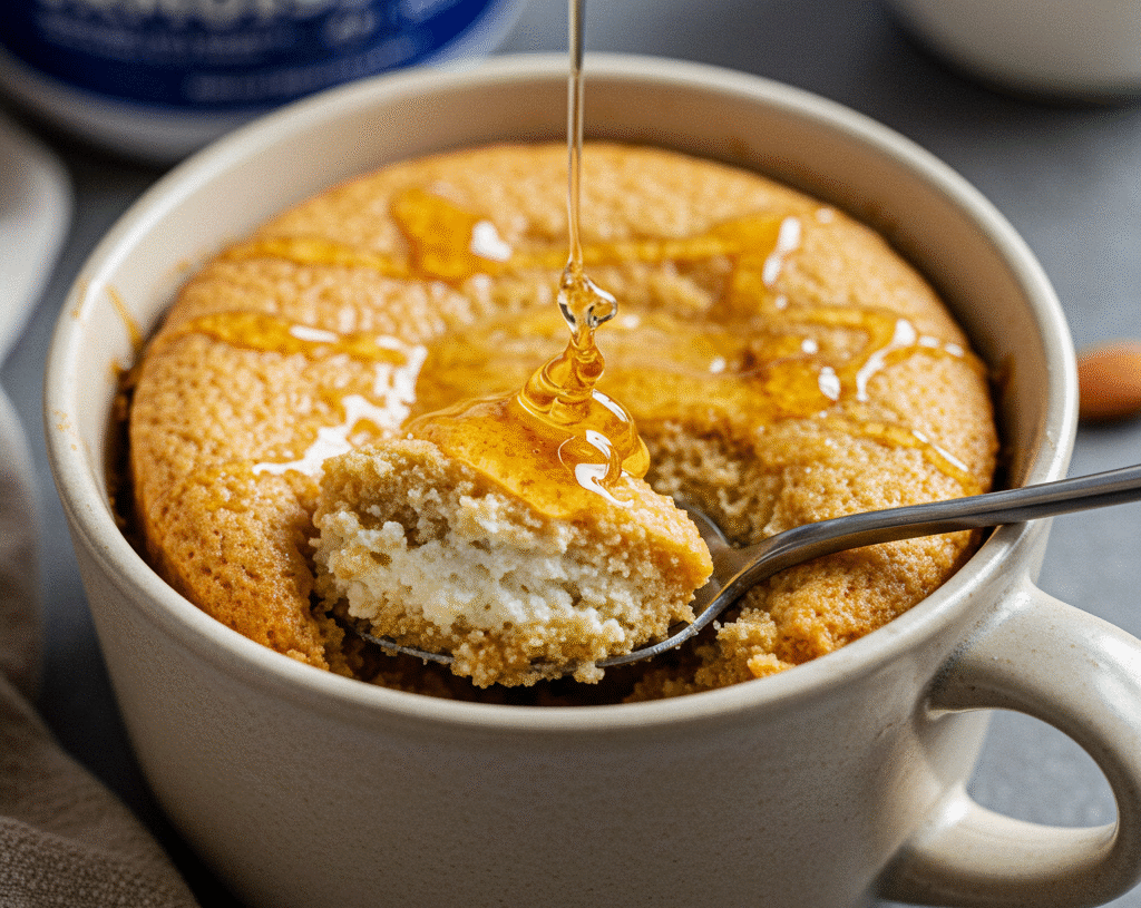 Almond Cottage Cheese Mug Cake (High-Protein, Low-Carb)