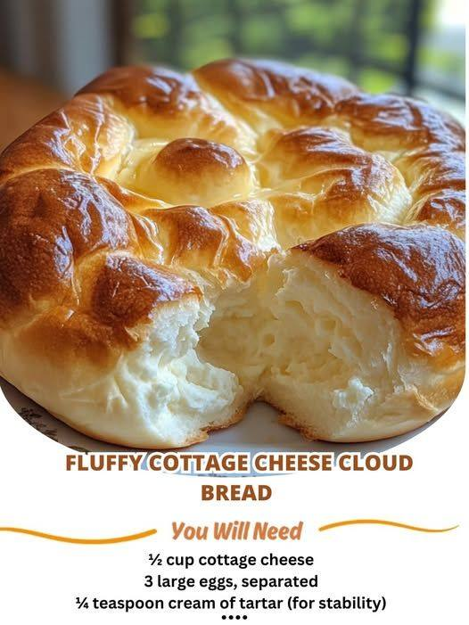 Fluffy Cottage Cheese Cloud Bread