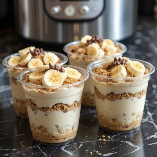 Keto Banana Cream Pie Parfaits (No Bake, High-Protein)