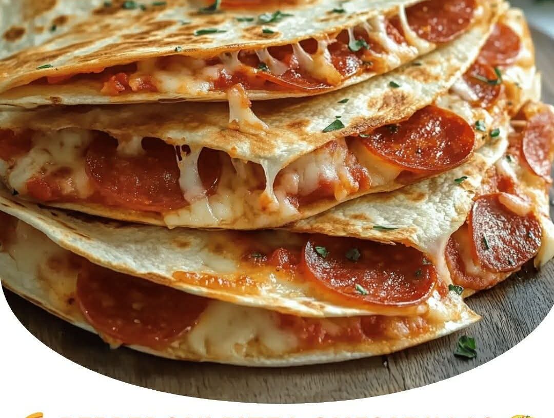 Pepperoni Pizza Quesadillas