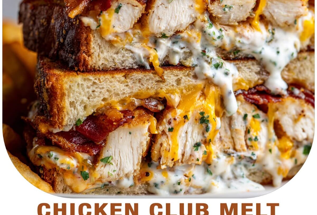 Chicken Club Melt with Ranch Aioli