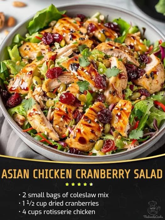 Asian Chicken Cranberry Salad