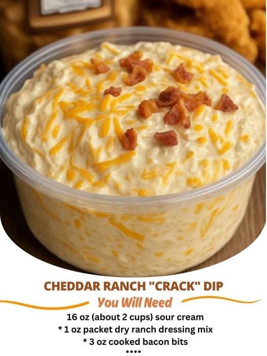 Cheddar Ranch “Crack” Dip