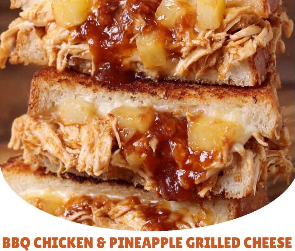 BBQ Chicken & Pineapple Grilled Cheese