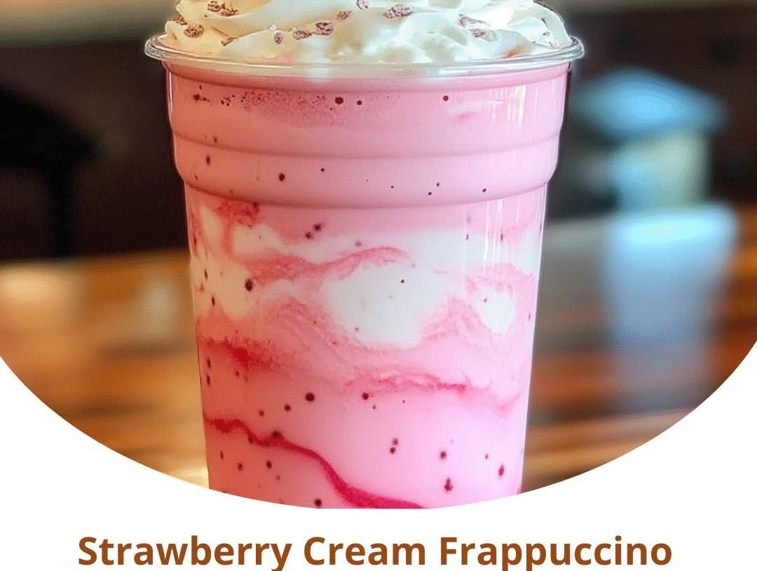 Strawberry Cream Frappuccino Recipe