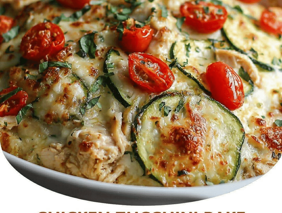 High Protein Chicken Zucchini Bake