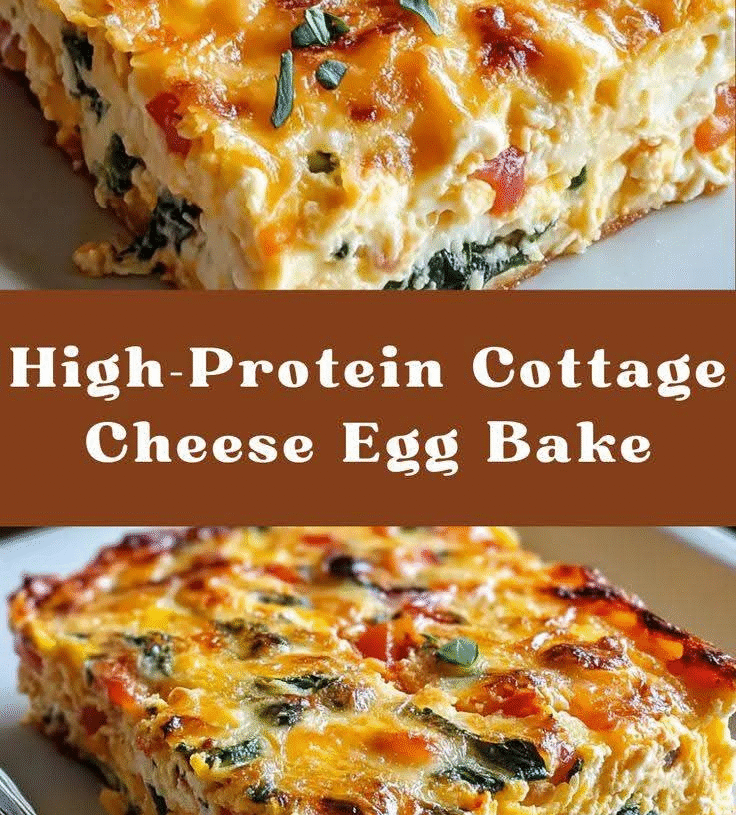 High-Protein Cottage Cheese Egg Bake