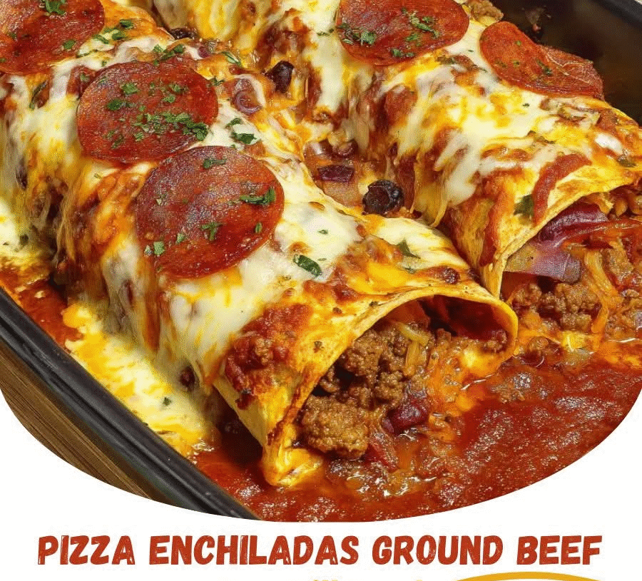 Pizza Enchiladas Ground Beef