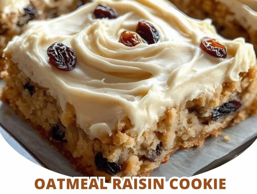 Oatmeal Raisin Cookie Bars
