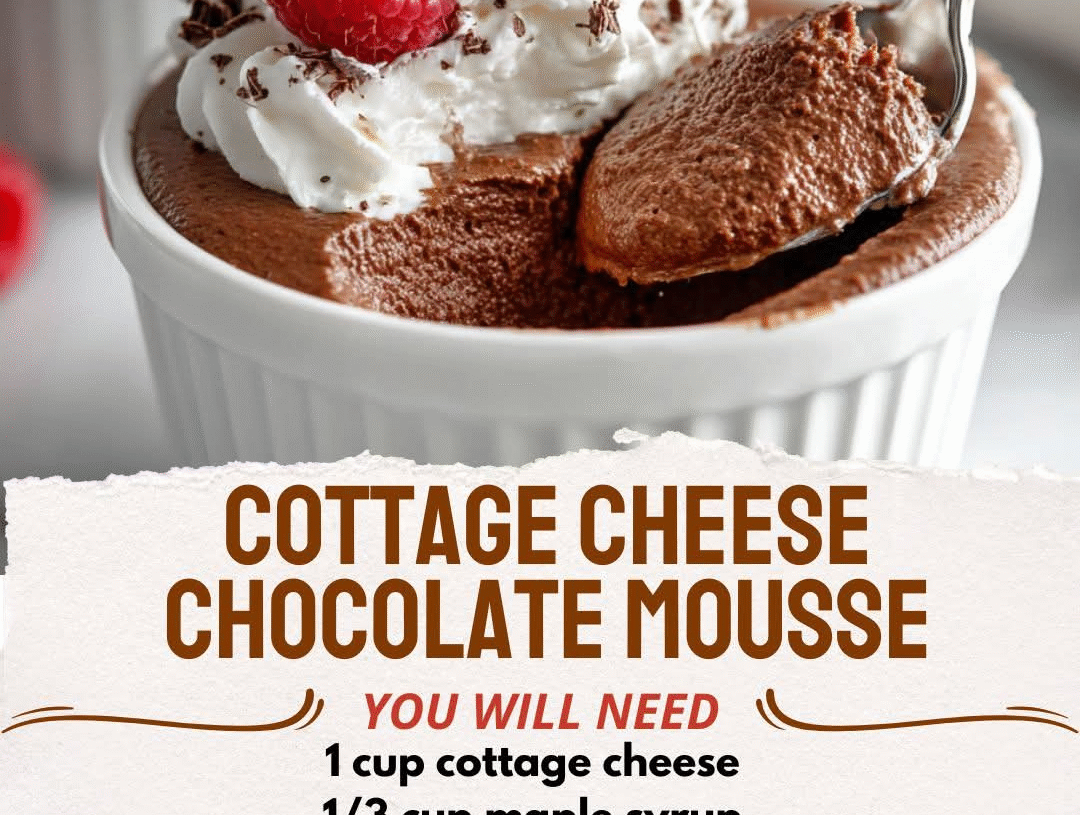 High Protein Cottage Cheese Chocolate Mousse